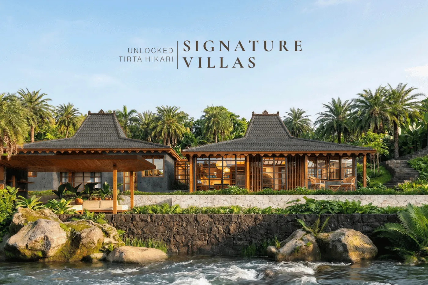 Tirta Hikari — Signature Villas from the river